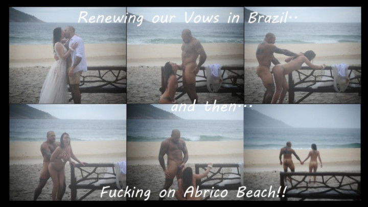 Natasha_Michael - Public Beach Fuck -- Vow Renewals and Cum on my Face - ManyVids