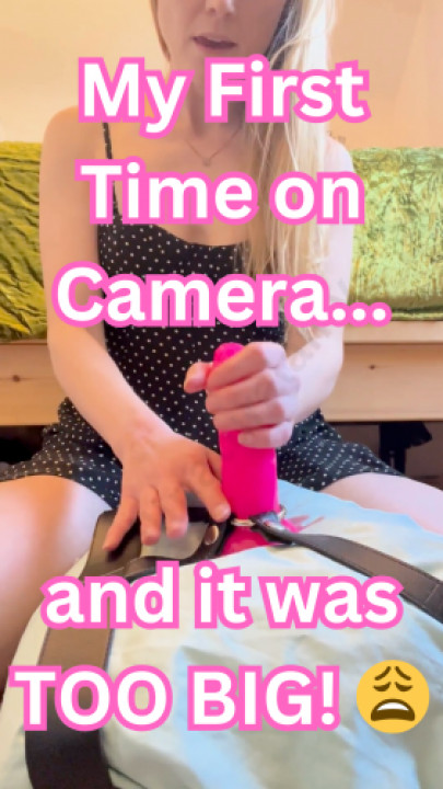 Amy Skye:My First Anal Video: Taking My Thickest Dildo and Loving It