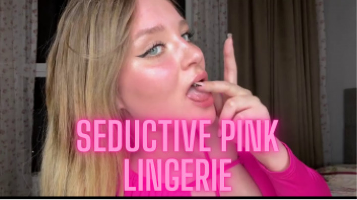DeniRicci:seductive pink lingerie