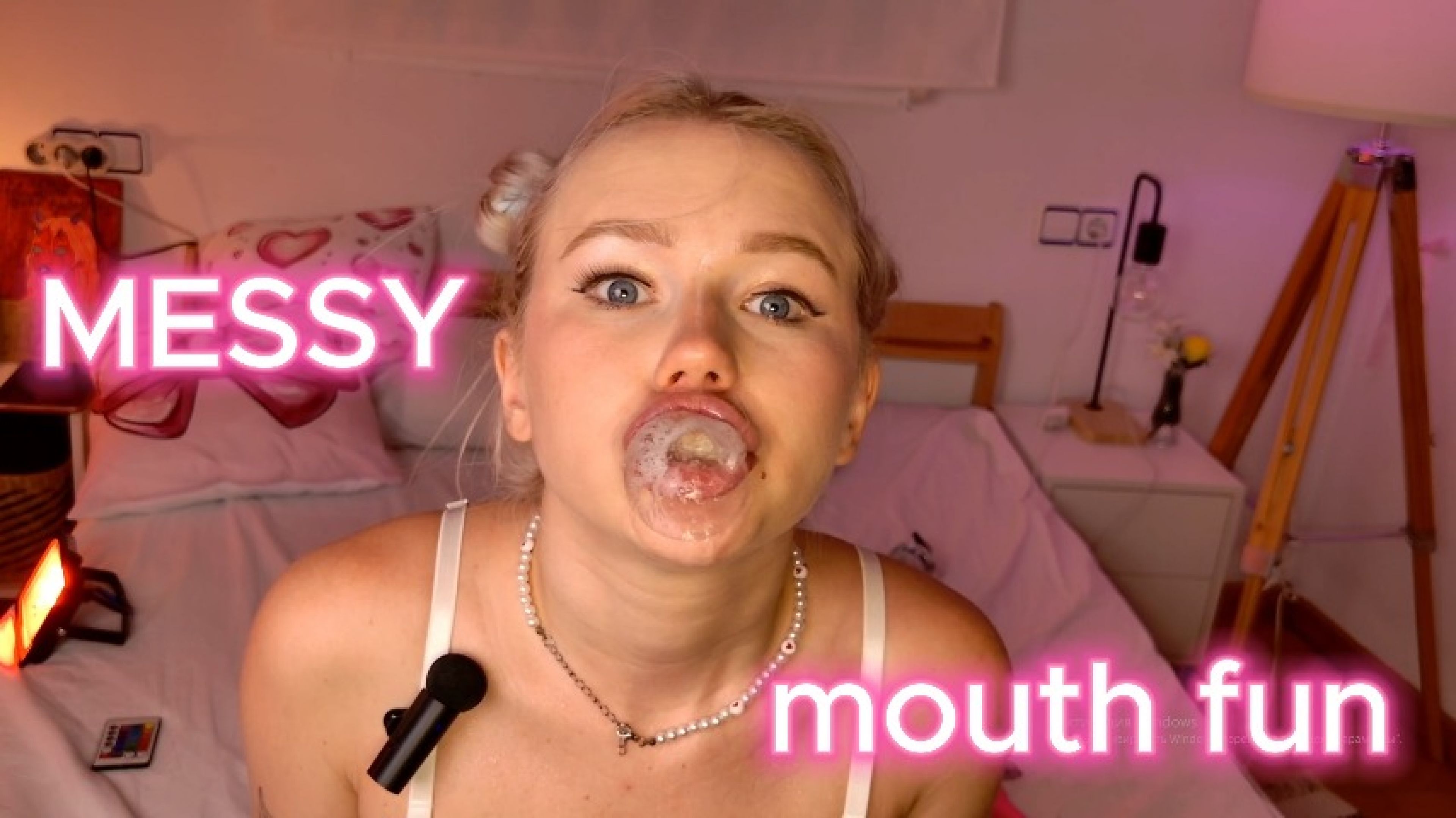 AleksaLore:Drool Tease: Spit Bubbles Just for You ASMR