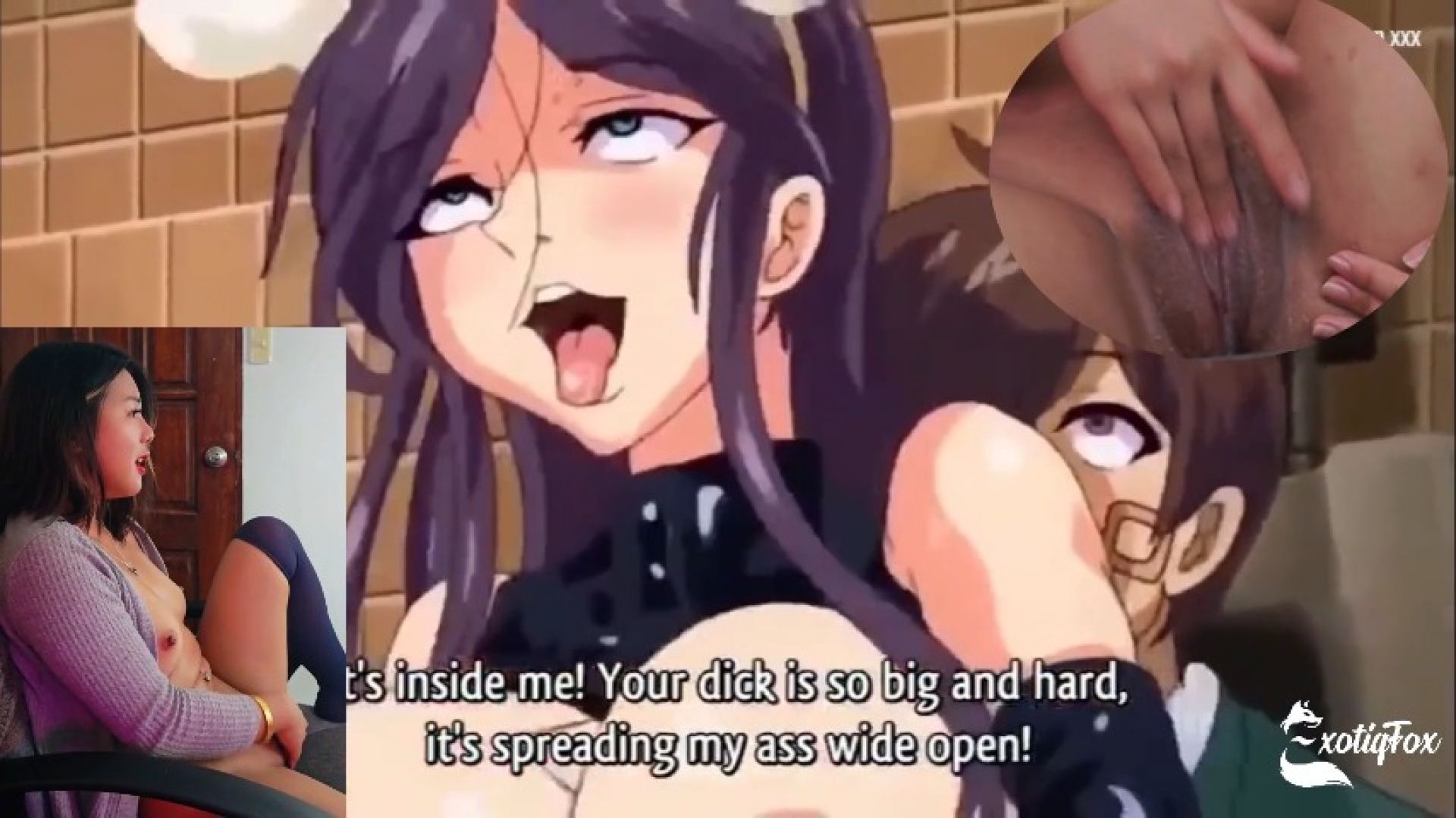 ExotiqFox:Dropout Hentai 2 Reaction and Gooning with Cute Asian Nerdy