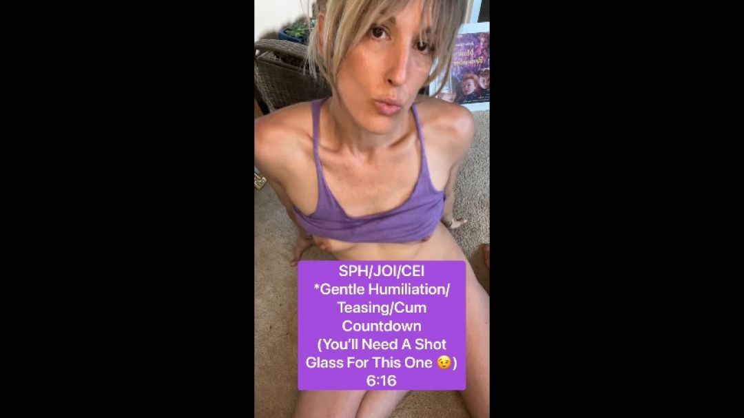 Bootygirl229:Hairy MILF Gentle SPH/CEI Cum Countdown