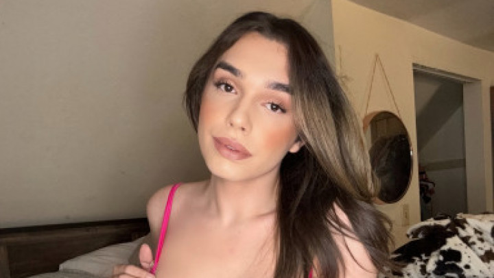 Tsdejavu:trans girl stroke - sniff panties and cum