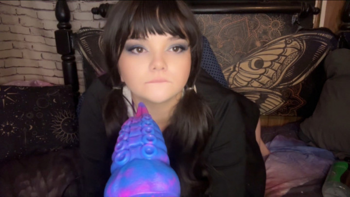 KelseyKens:Wednesday plays with a tentacle