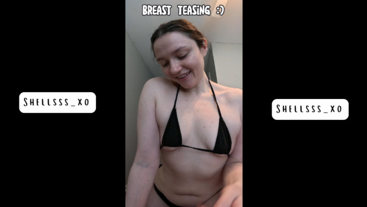 Shells XO:Teasing Tiny Tits in Teeny Bikini