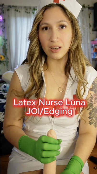 Luna9292rose:Latex Nurse JOI &amp;amp; Edge Play