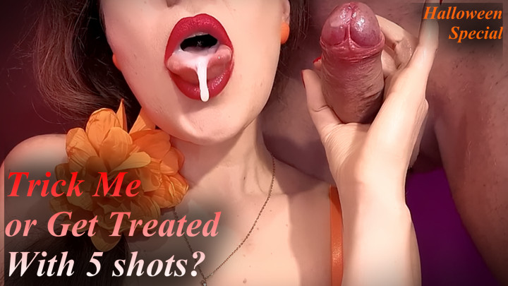 MonaAlex:Halloween Cum Swallowing Treat for Good Boys