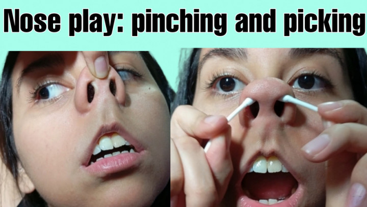 CandyGiirl:Nose play: pinching and picking