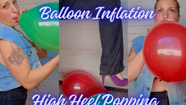JACQUESWEET:Balloons and exploding with high heels