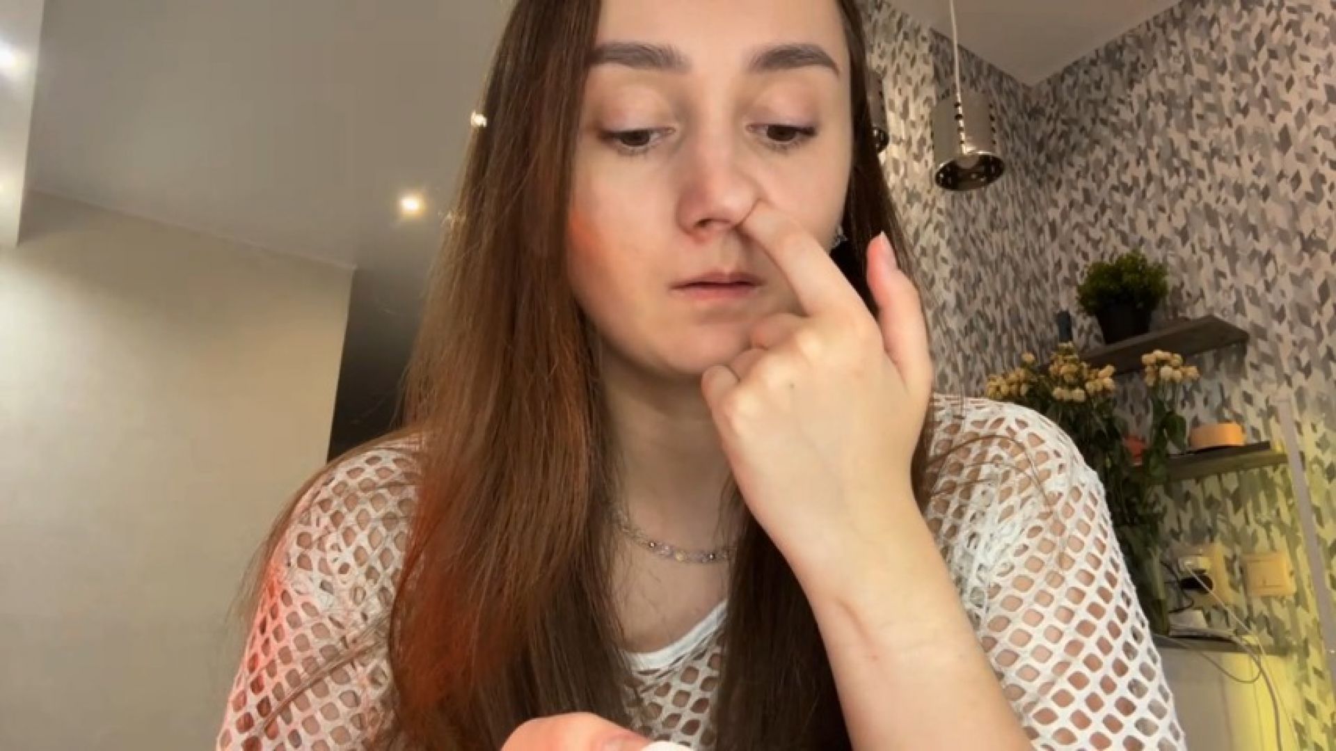 Evaelfi:Natural Nose Picking and Snot - Caught on camera/Booger hunt