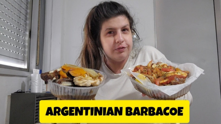 abigaillatina:Messy BBQ mukbang I lose control and eat everything with my