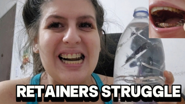 abigaillatina:Trying to Drink Water With Retainers  Unexpected Struggle