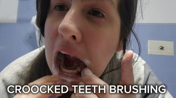 abigaillatina:Brushing My Yellow Crooked Teeth