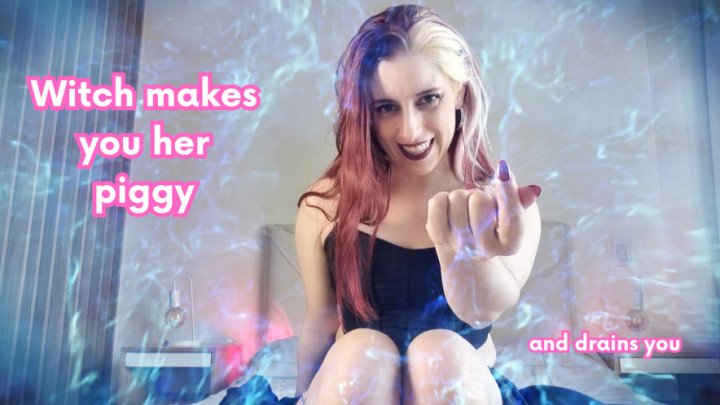 GoddessHeid:Witch makes you her piggy and drains you