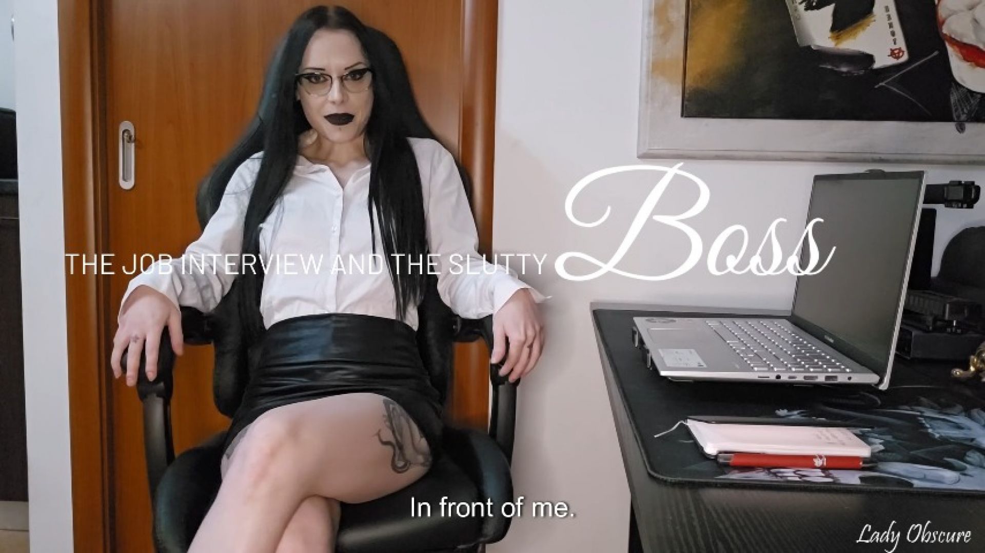 TheDarkLady666:THE JOB INTERVIEW AND THE SLUTTY BOSS eng sub