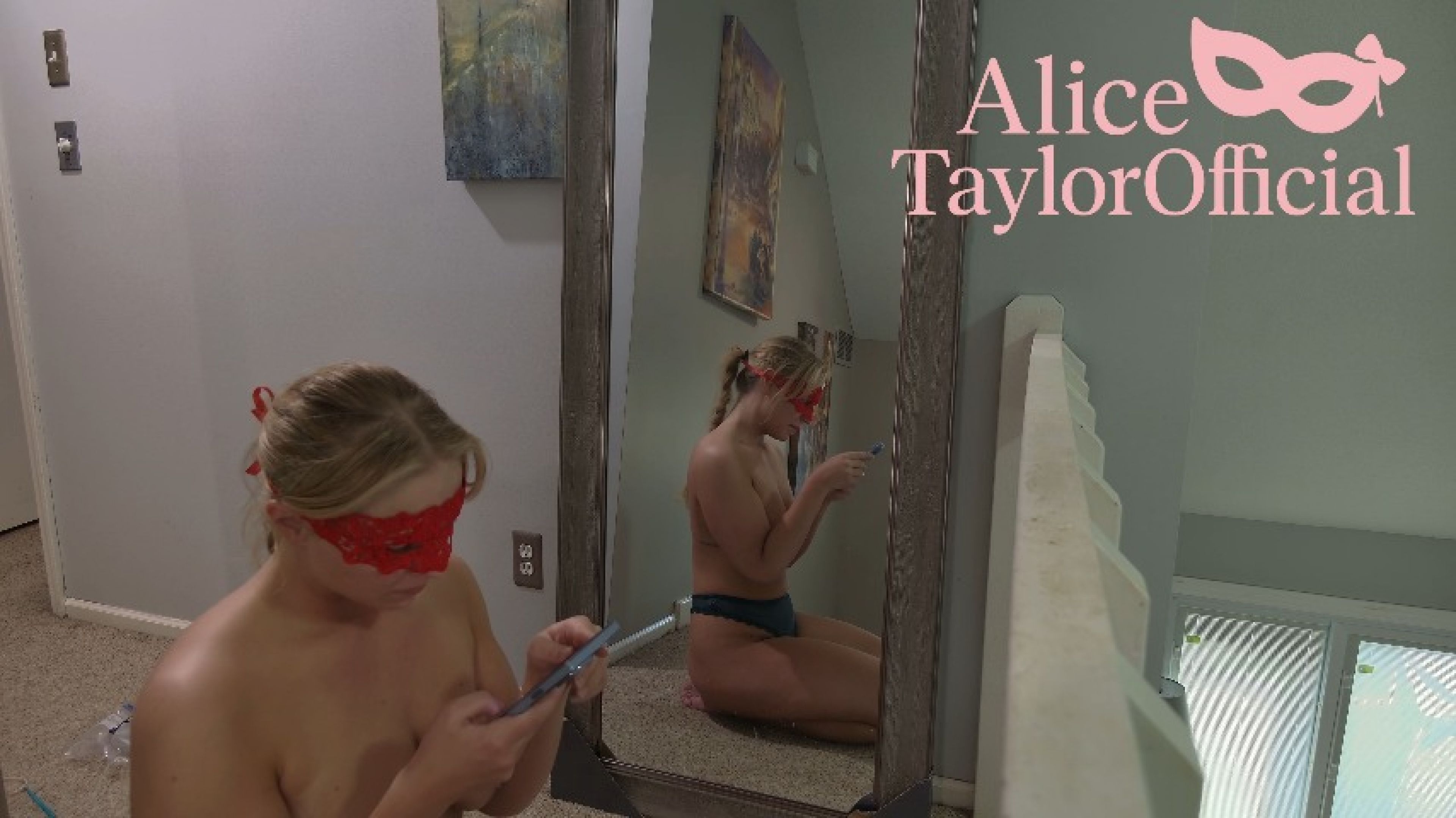 AliceTaylorOfficial:Wicked in Green Try On and Mirror Tease Youll Watch Twice