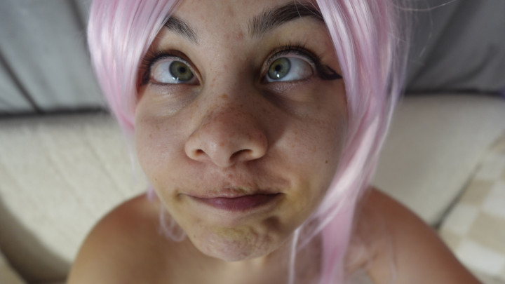 AmayaMori:eye fetish very close up in cosplay costume in 4k