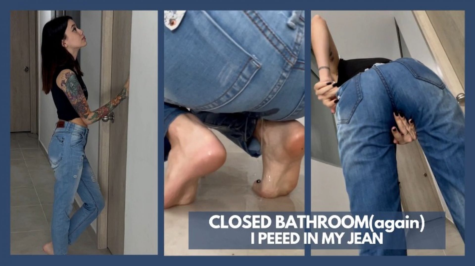 ColombiaKinkygirl:CLOSED BATHROOM I PEED IN MY JEAN