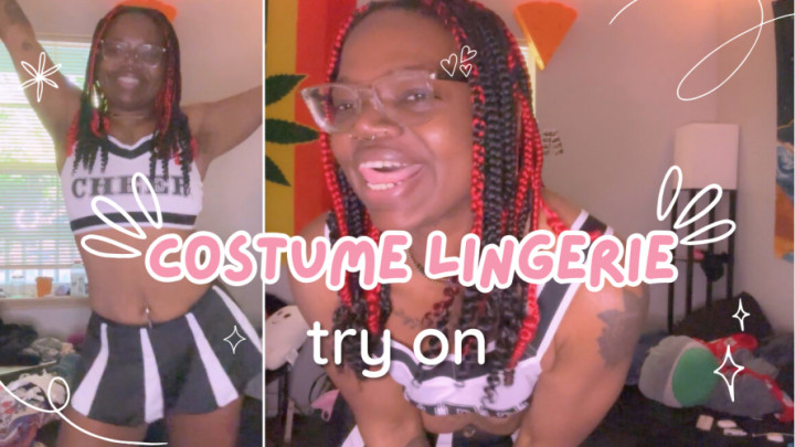 nymphobean:COSTUME LINGERIE TRY ON