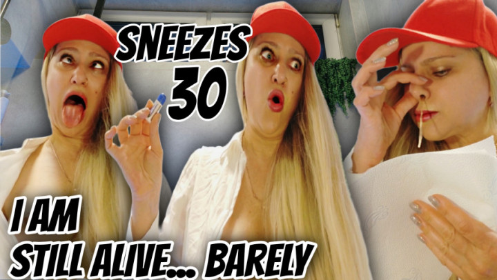 Hotcamlive:30 Real Sneezes! Wet, Messy, Snot-Filled Pleasure