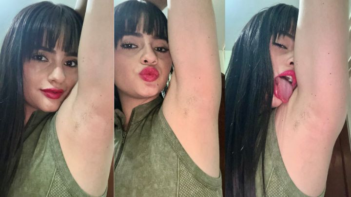 CamilaAndradde:Shaving my armpits with depilatory wax