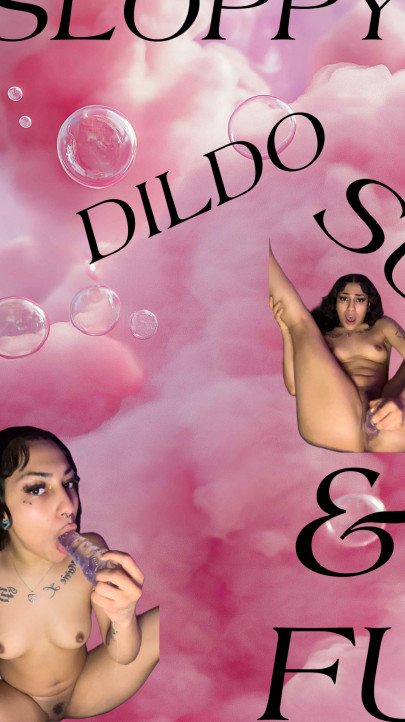 Kittycvnt:i got SUPER CREAMY sucking and FUCKING my dildo