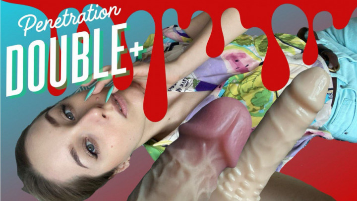 FluffySasha:Double penetration plus monthly close- up