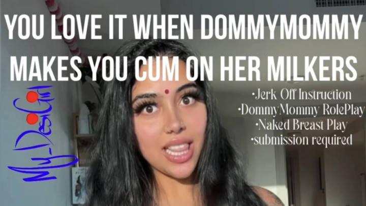 MyDesiGirl:DommyMommy RolePlay Jerk Off Instruction JOI with Naked Tits