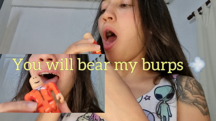 Grecia Laia:Humiliation of burps and bad breath to tiny