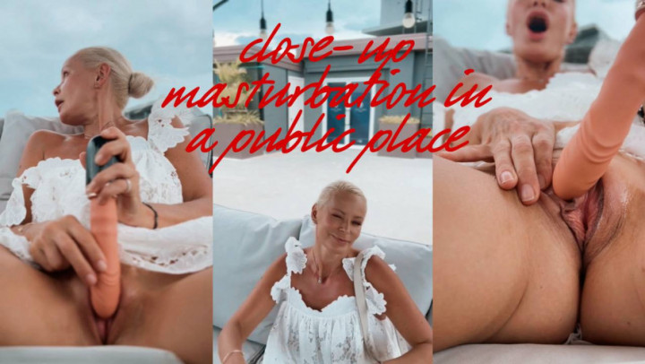 NataliaBauer:close-up masturbation in a public place
