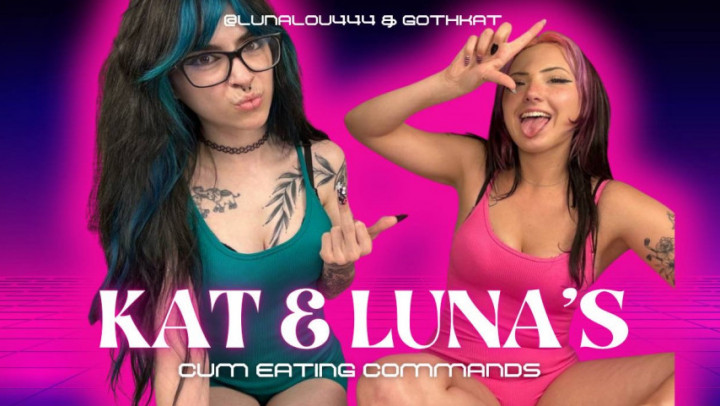 gothkat:G/G CUM EATING COMMANDS DOMME