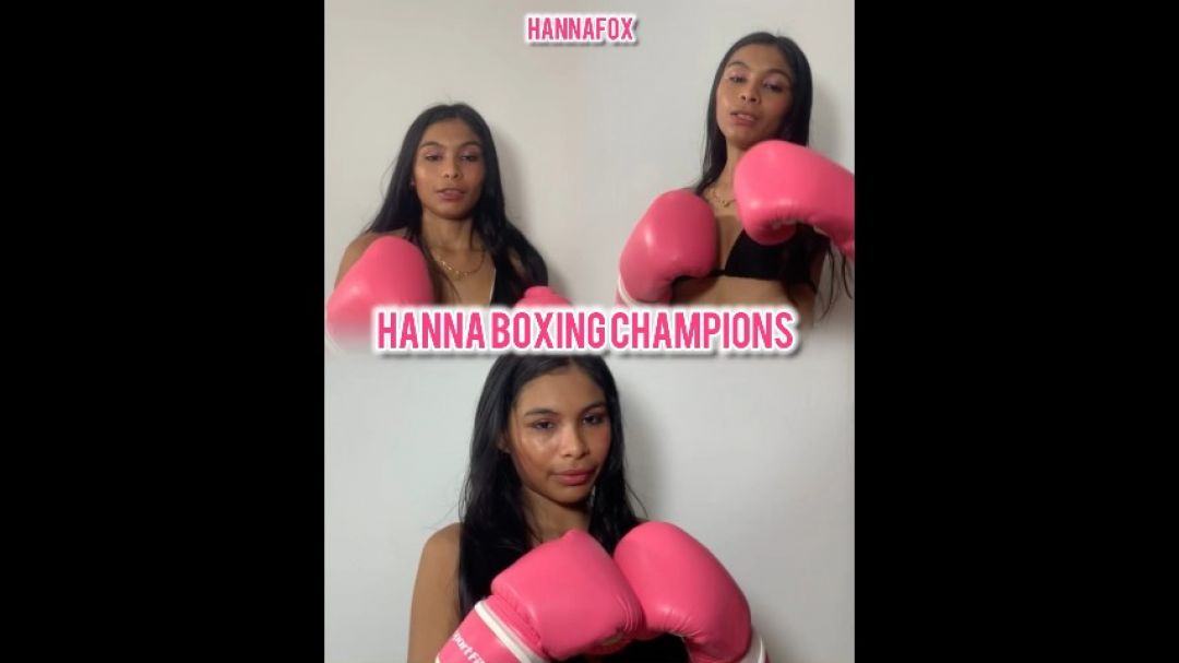 HANNAFOX:Hanna is the boxing champion