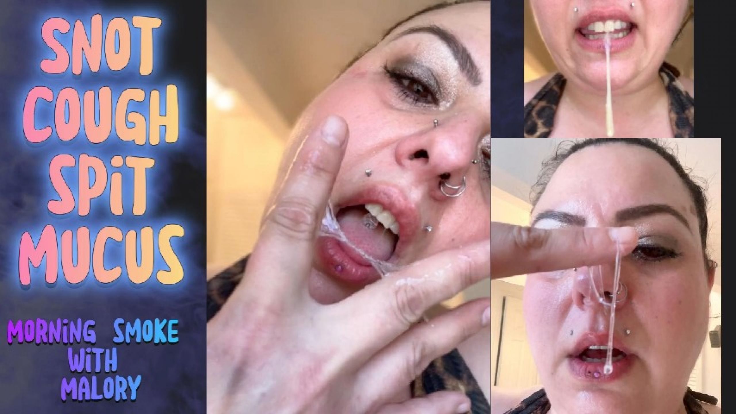 MaloryKnox:Messy with Snot, Cough, Spit & Mucus Play Before the Beach
