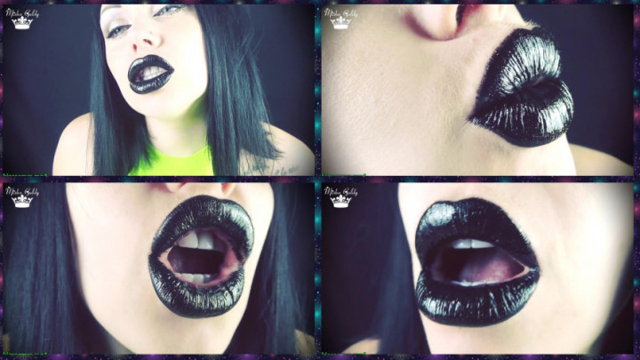 The GOLDY rush - Kisses from black shiny lips ASMR JOI - ManyVids