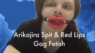 [278.37 MB] - Arikajira Spit & Red Lips Gag Fetish - Arikajira