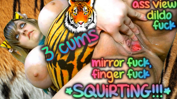 leaked Wild Tiger SQUiRTiNG 3 CUMS Mirror Fuck thumbnail