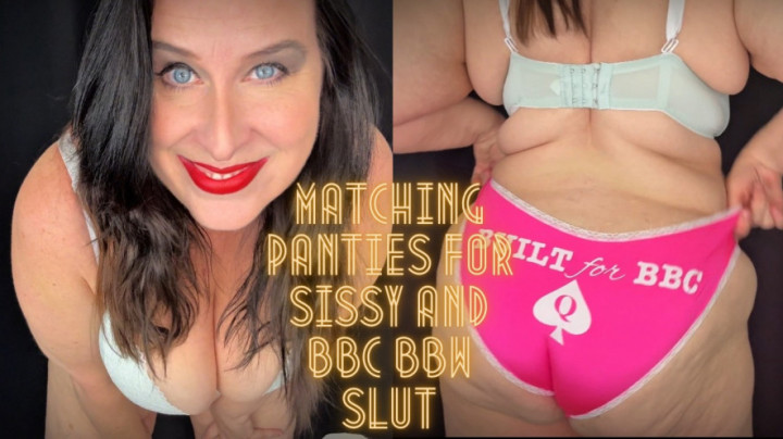 JackieSynn:Matching Panties for Sissy and BBC BBW Slut 720p