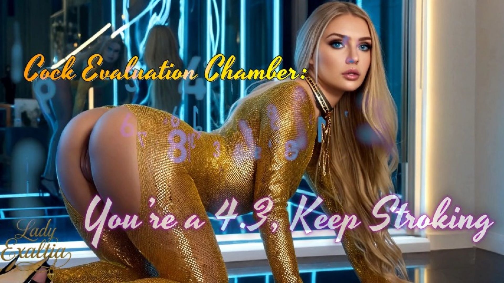 Goddess Malvoria:Cock Evaluation Chamber Youre a 4.3, Keep Stroking