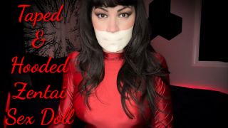 [1.24 GB] - Taped & Hooded Zentai Sex Doll - Cassandra Cain