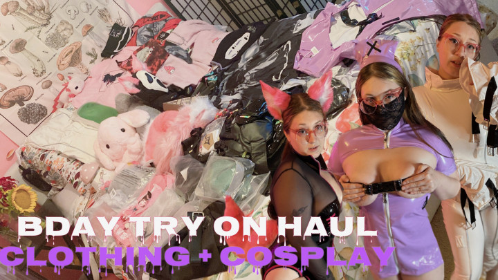 leaked Birthday Clothing + Cosplay Try On Haul thumbnail