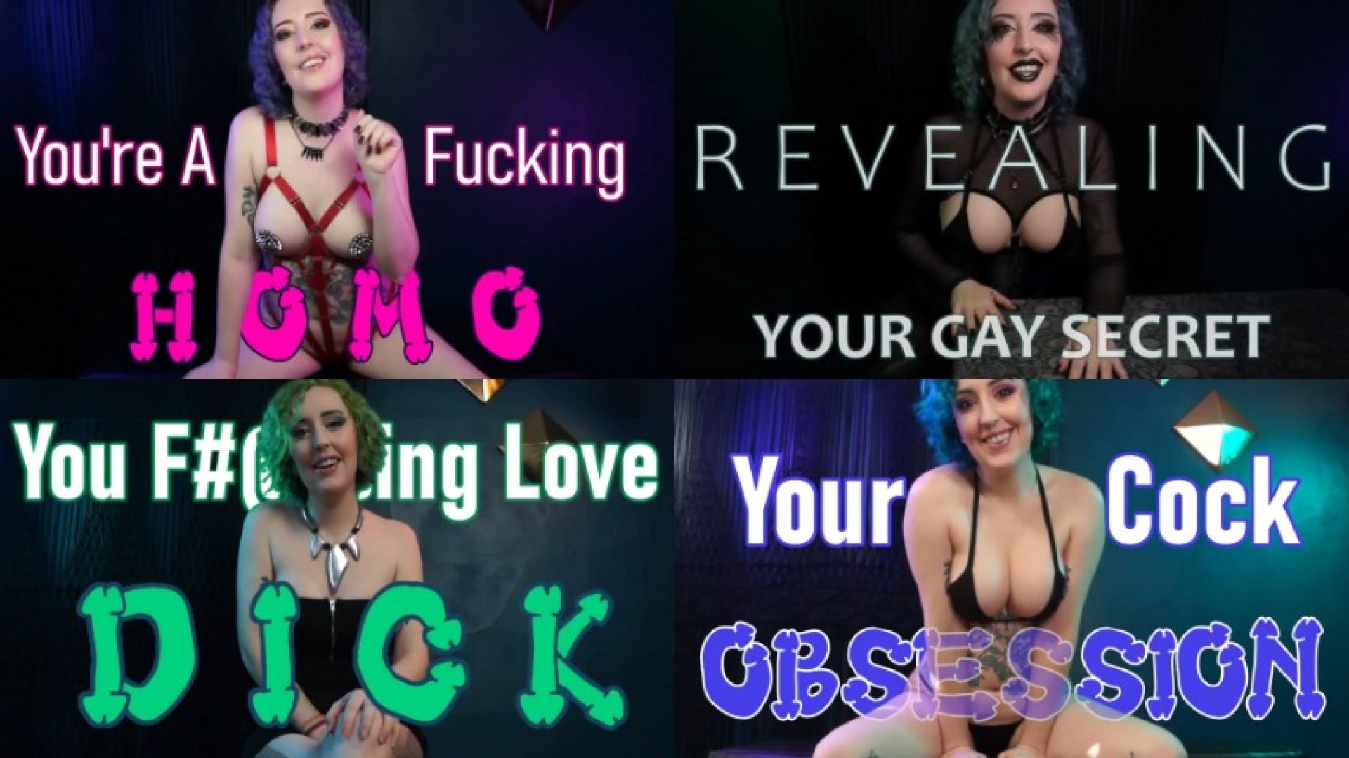 Miss Faith Rae:GAY BUNDLE #2 - 25% Off 4 Gay Encouragement Clips