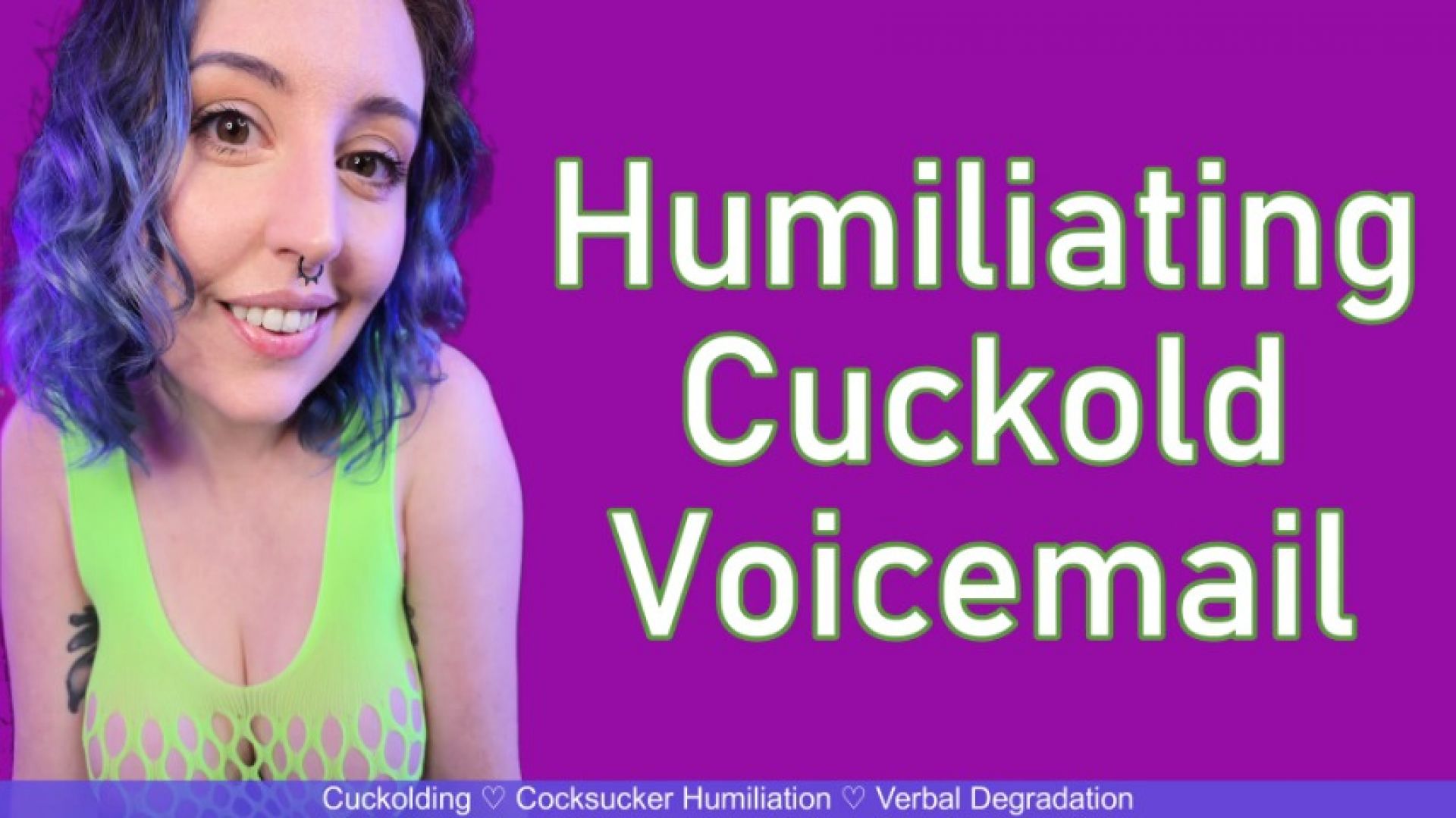 Miss Faith Rae:HUMILIATING CUCK VOICEMAIL - Verbal Degradation Cocksucker