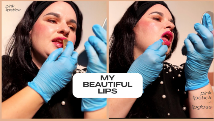 PaulineMaxx:My beautiful lips: Pink lipstick and clear lipgloss