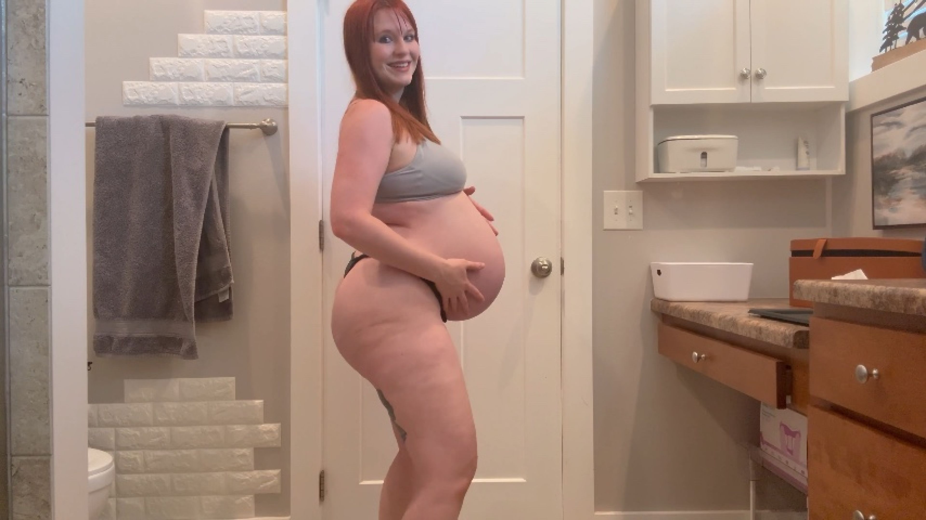 Katastrophic:9 Months Pregnant Dancing Striptease/Dirty Talk JOI