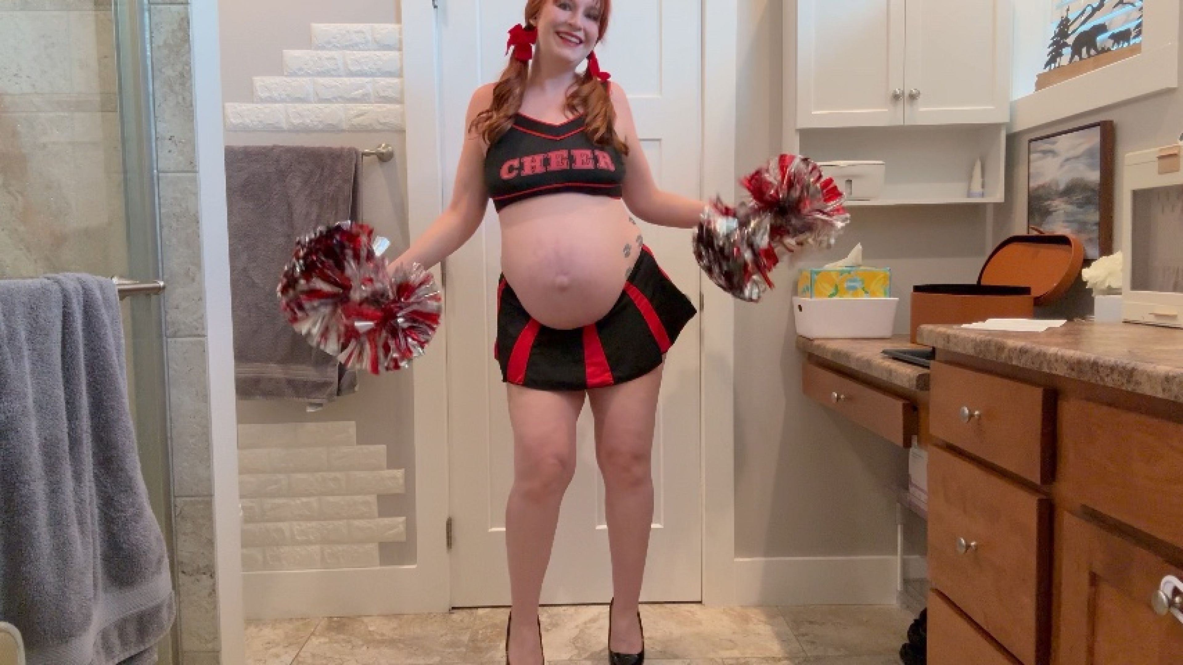 Katastrophic:34 Weeks Pregnant Cheerleader Tryout