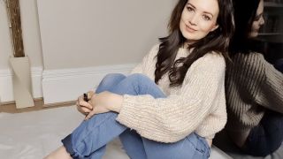 Jeans JOI peeing wetting Faye Taylor