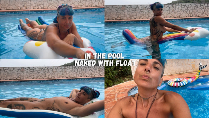 Gypsy Maya:Outdoors Risky - In the Pool Naked with Float