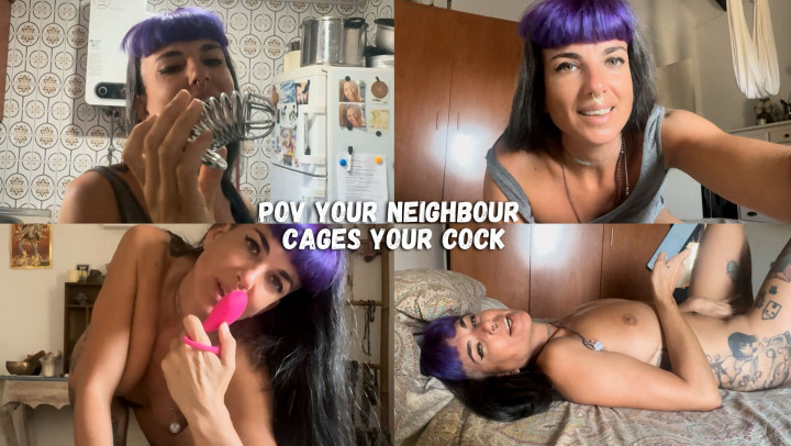 Gypsy Maya:POV Your Neighbour Cages Your Cock