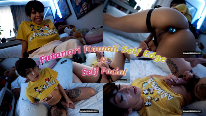 Futanari Self Facials - Kawaii_girl - Futanari Kawaii Self Edge & Self Facial - ManyVids