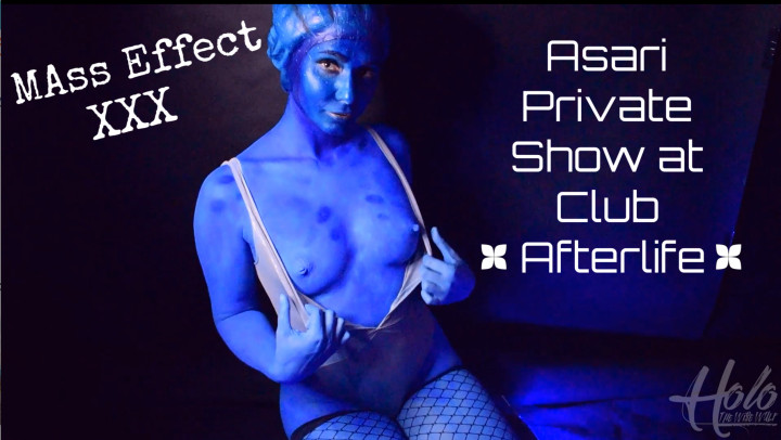 Asari Cosplay Porn - HoloWulf - M*ss Effect: Asari Private Show - ManyVids